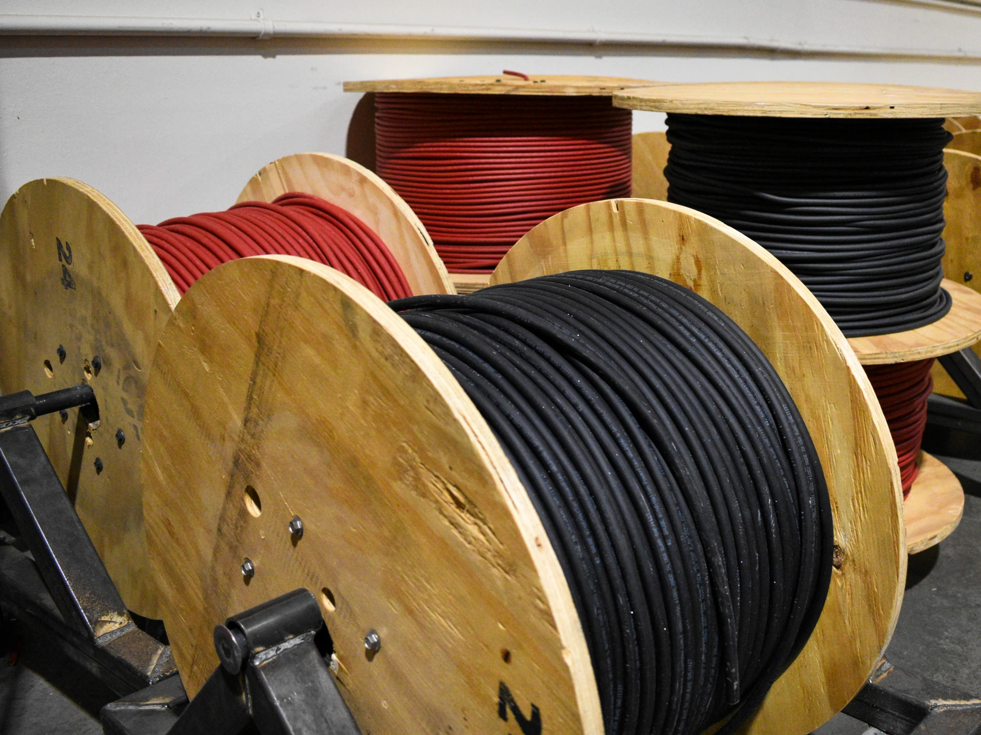 Spools of wire in various different gauges